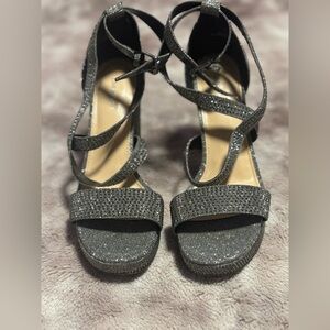 Limelight Glitter Strappy Heels